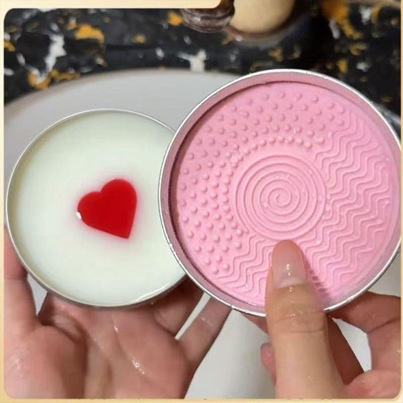 Cosmetic Sponge - สบู่ทำความสะอาดแปรงแต่งหน้ารูปหัวใจ SU Cute 100 กรัม สำหรับแผ่นซิลิโคน
