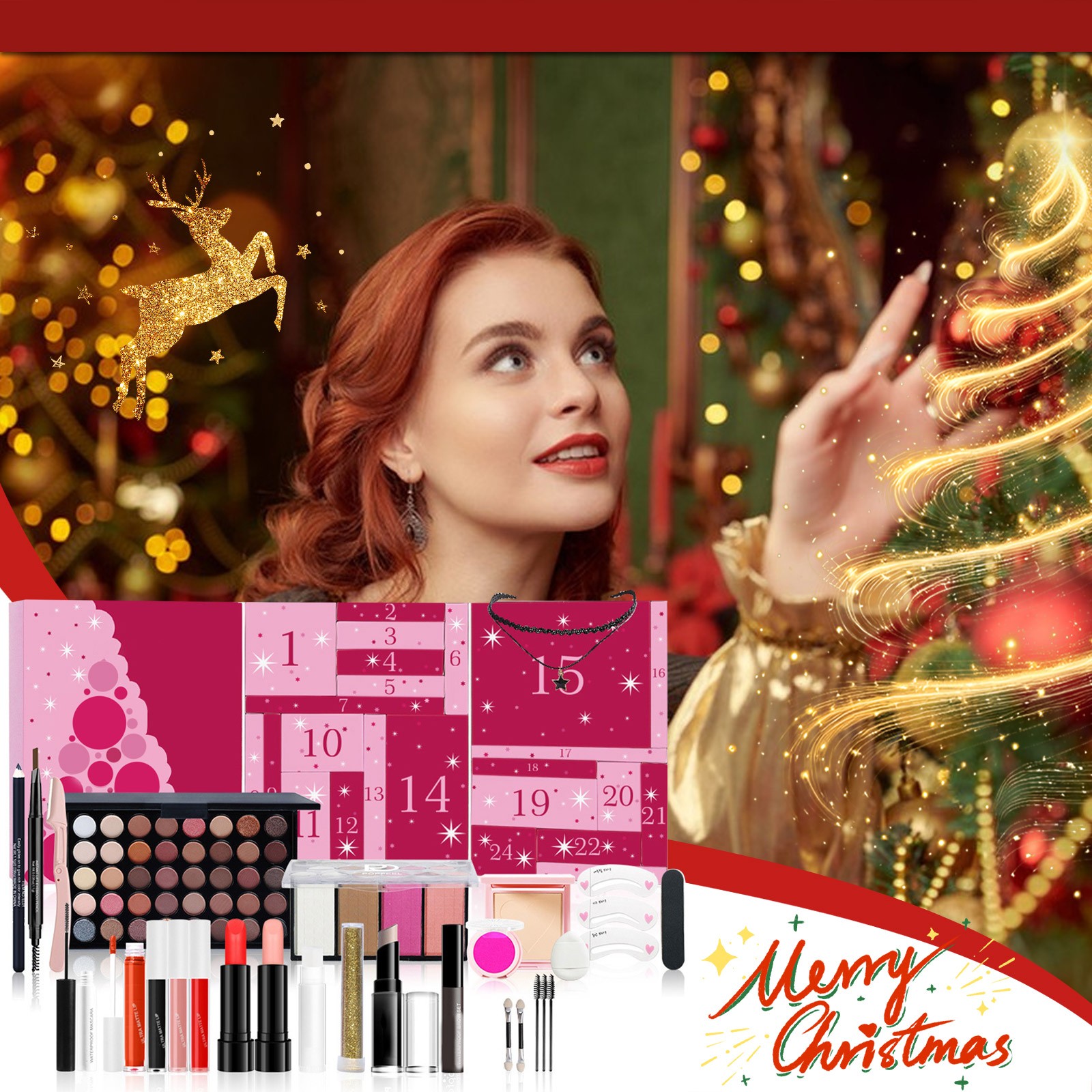 Makeup Beauty House - สาวแต่งหน้า Advent ปฏิทิน Surprise กล่องตาบอด 24