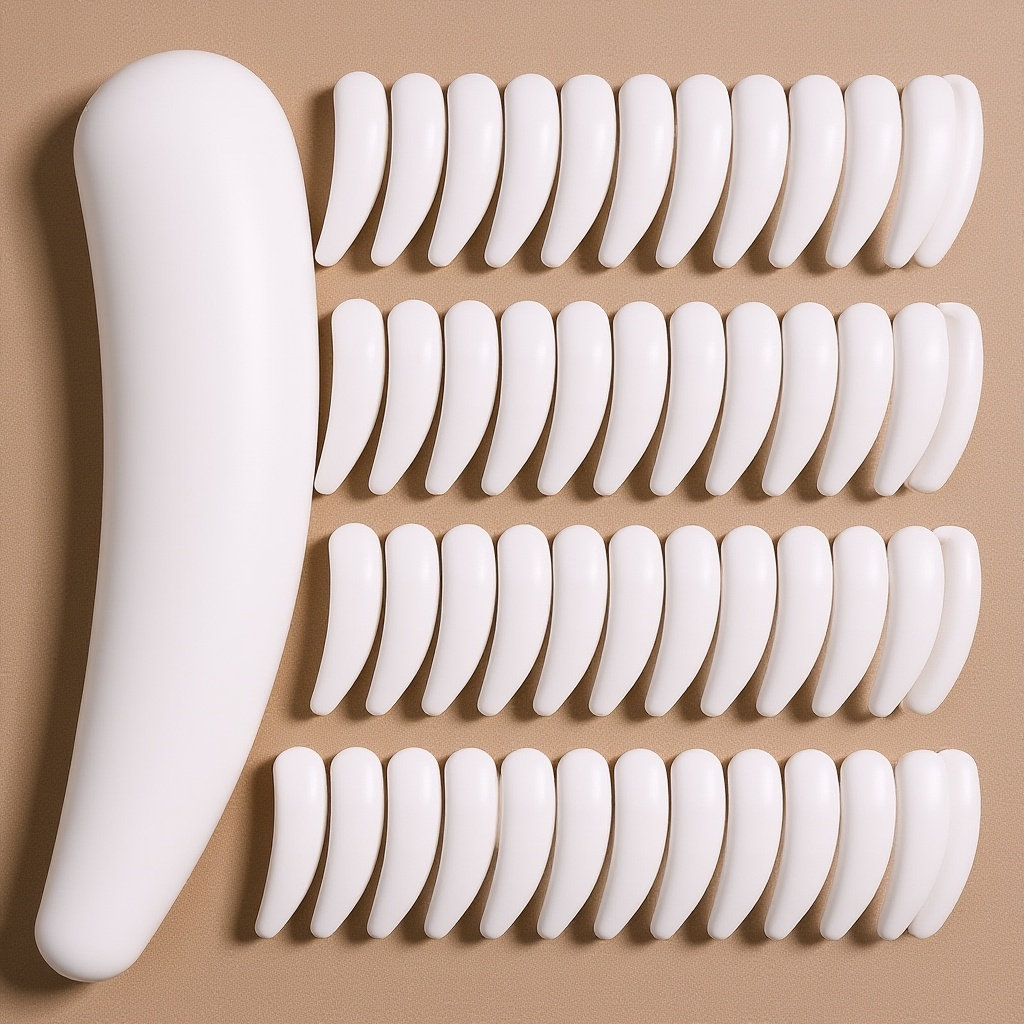 Beauty Makeup Tool - 50 ชิ้น ช้อนสปาตูล่าสำหรับดูแลผิวหน้า ครีม โลชั่น ตัวอย่างผลิตภัณฑ์