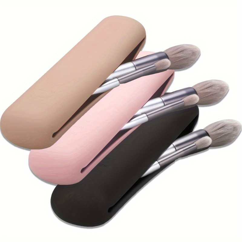 Beauty Makeup Face - ที่ใส่แปรงแต่งหน้าสําหรับเดินทาง, ซิลิคอนที่ใส่แปรงเครื่องสําอางที่ทันสมัยและพกพา, ออแกไนเซอร์เครื่องมือแต่งหน้านุ่มและเพรียวบาง