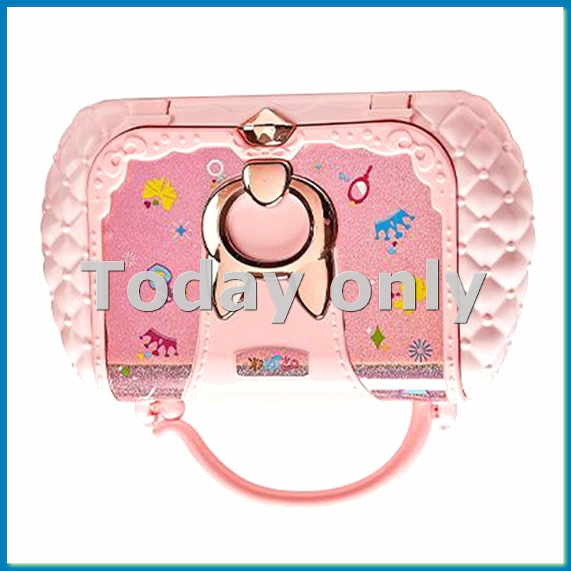 Beauty Makeup Kit For Kids - ของเล่นเสริมความงามสำหรับเด็ก ชุดแต่งหน้า กระเป๋าเล็ก ล้างทำความสะอาดได้ ชุดเครื่องสำอางของเล่นพร้อมกระจก ปลอดภัย-A79M