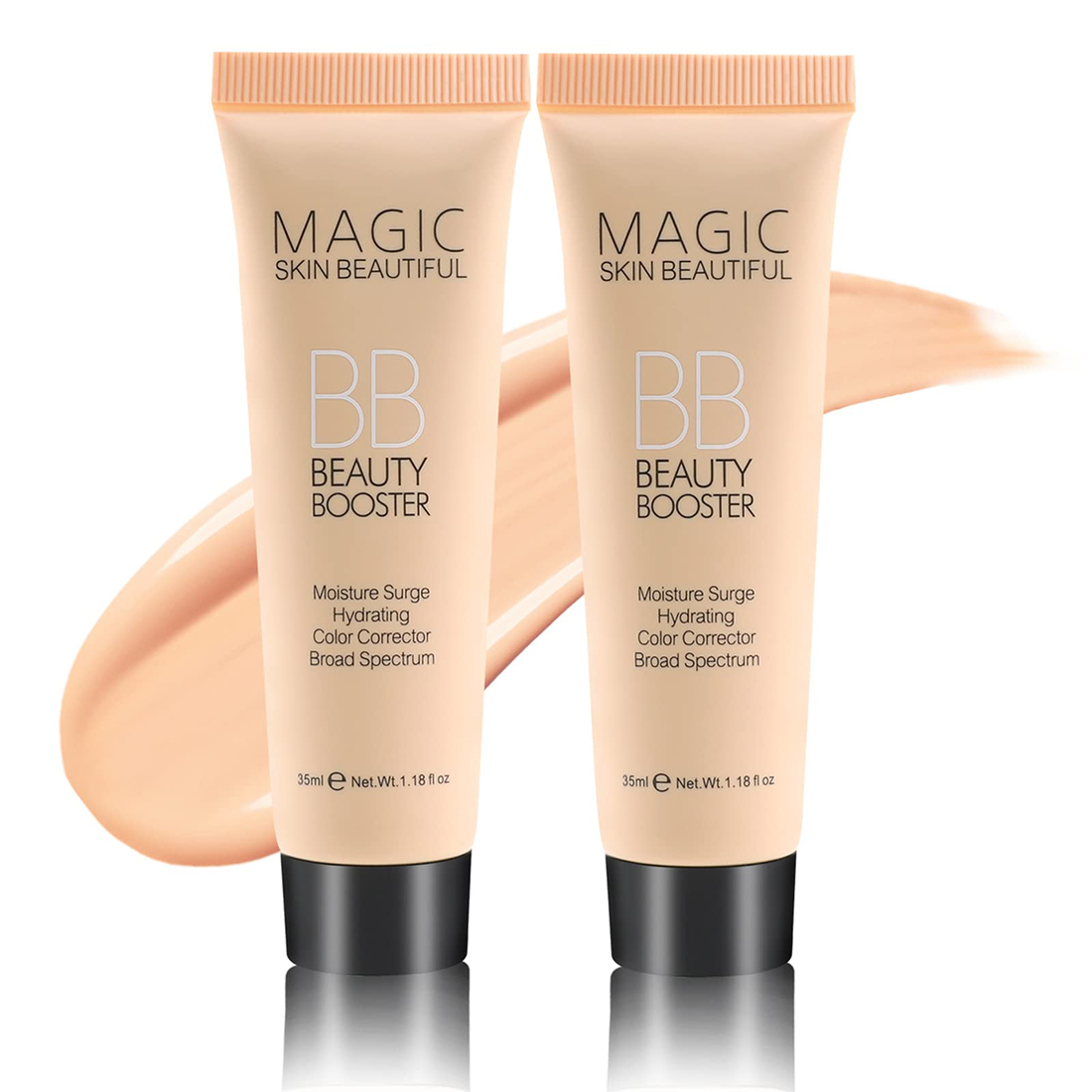 Beauty Makeup Foundation - บีบีครีมบำรุงผิวแบบธรรมชาติ ปกปิดเต็มรูปแบบ ใช้แทนรองพื้นและคอนซีลเลอร์ ปรับสีผิวให้สม่ำเสมอ พร้อมมอบความชุ่มชื้น
