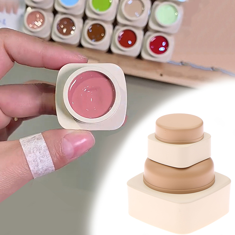 Beauty Makeup Tool - กระปุกพลาสติกเปล่าทรงสี่เหลี่ยมขนาด 5/20 กรัม สำหรับใส่เครื่องสำอาง ครีมทาหน้า เจลทาเล็บ