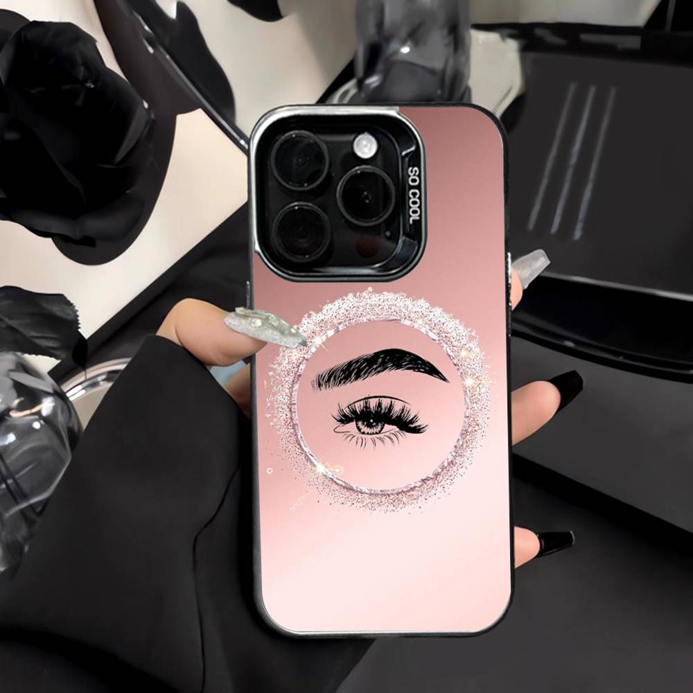 Beauty Of Makeup Quotes - เคสโทรศัพท์ลายแต่งหน้า ขนตา และคิ้ว สำหรับ iPhone 17