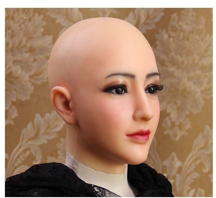 Beauty Makeup Face - หน้ากากซิลิโคนเต็มหน้าแบบใหม่ | อุปกรณ์สวมศีรษะจำลองสำหรับผู้ชายแต่งหญิง