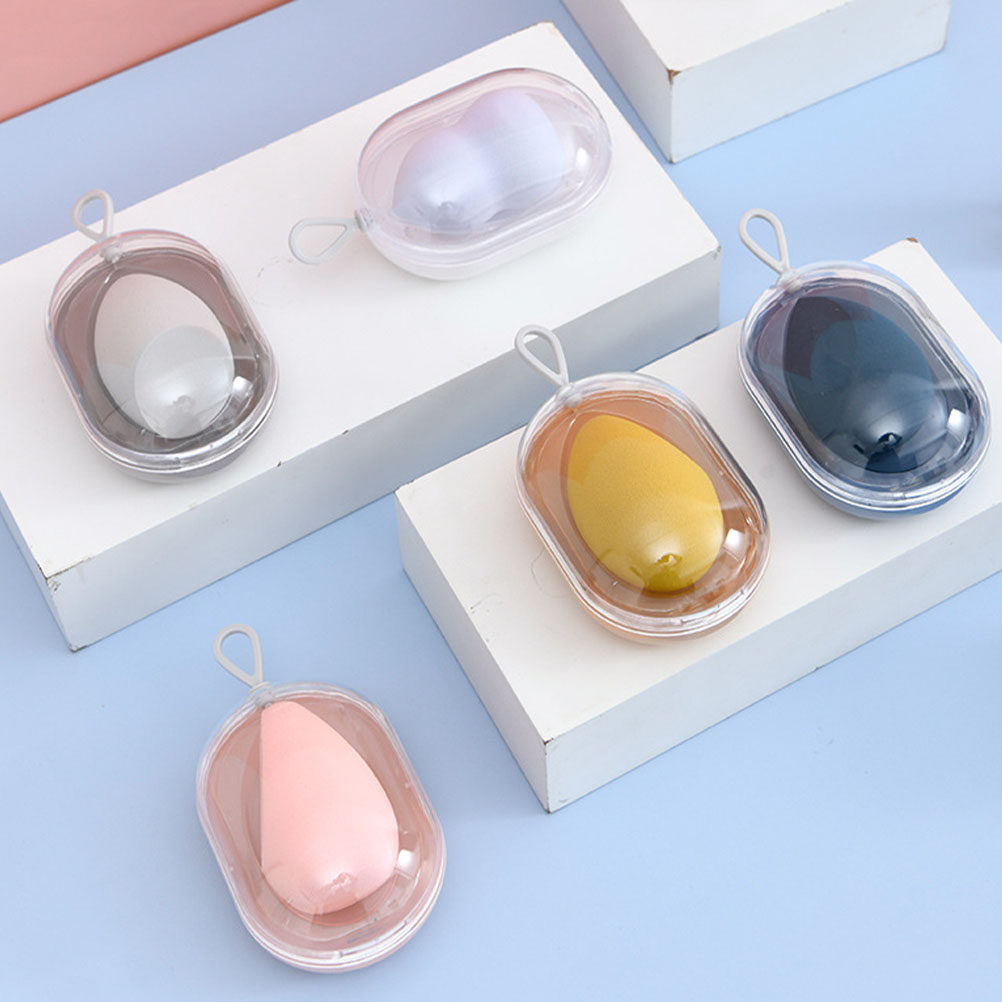 กล่องเก็บพัฟแต่งหน้าแบบเก๋ 4 ช - Beauty And Makeup บทวิจารณ์และราคา