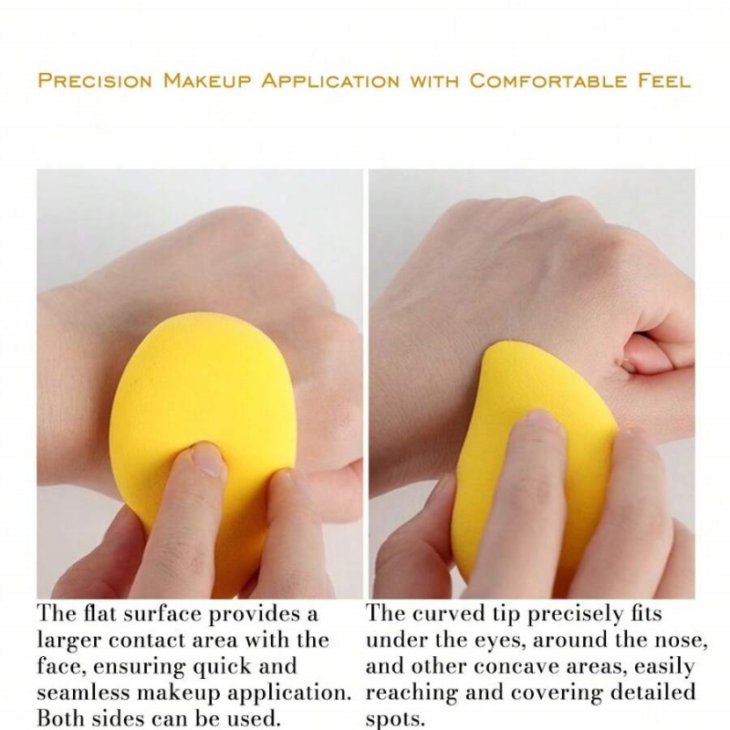 12/2pcs Mango Shape Soft แต่งห - Beauty Makeup Foundation บทวิจารณ์และราคา