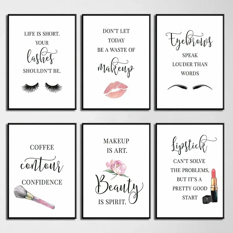 แต่งหน้าคําคมโปสเตอร์Eyelashคิ - Beauty Of Makeup Quotes บทวิจารณ์และราคา
