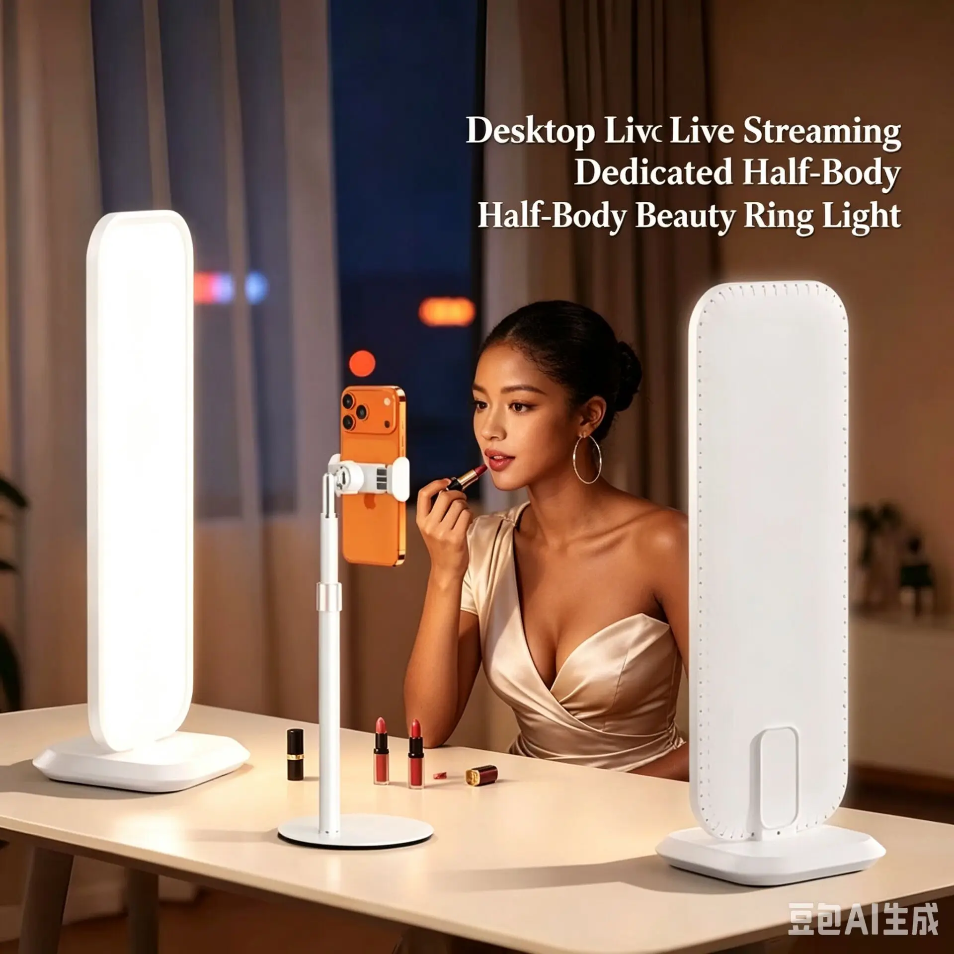 ไฟ LED ตั้งโต๊ะแบบครึ่งตัว ปรั - Beauty Makeup Tiktok บทวิจารณ์และราคา