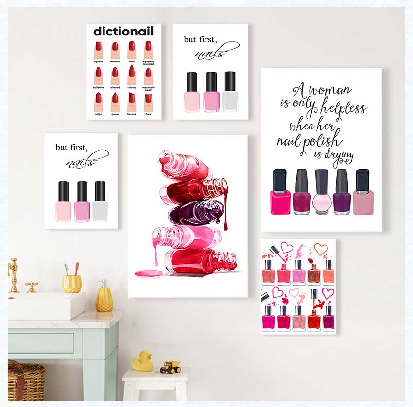 โปสเตอร์ศิลปะและภาพพิมพ์ ของขว - Beauty Of Makeup Quotes บทวิจารณ์และราคา