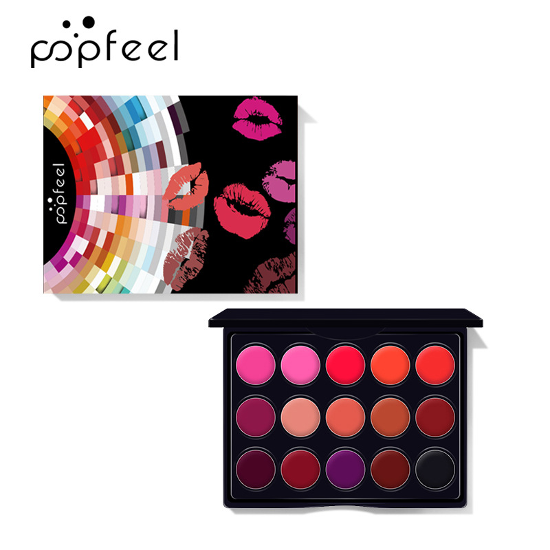 พาเลทลิปกลอสขนาดเล็ก 15 สี โทน - Beauty Makeup Palette บทวิจารณ์และราคา