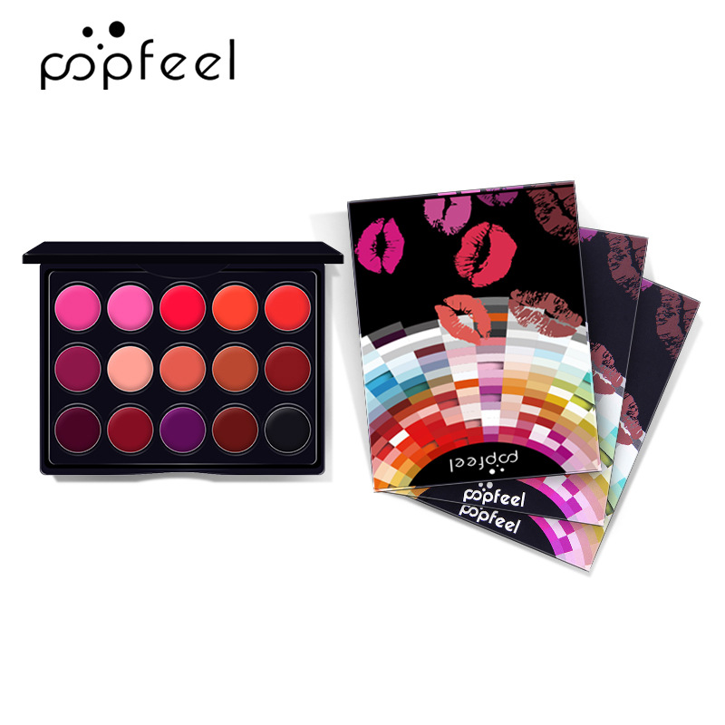 พาเลทลิปกลอสขนาดเล็ก 15 สี โทน - Beauty Makeup Palette บทวิจารณ์และราคา