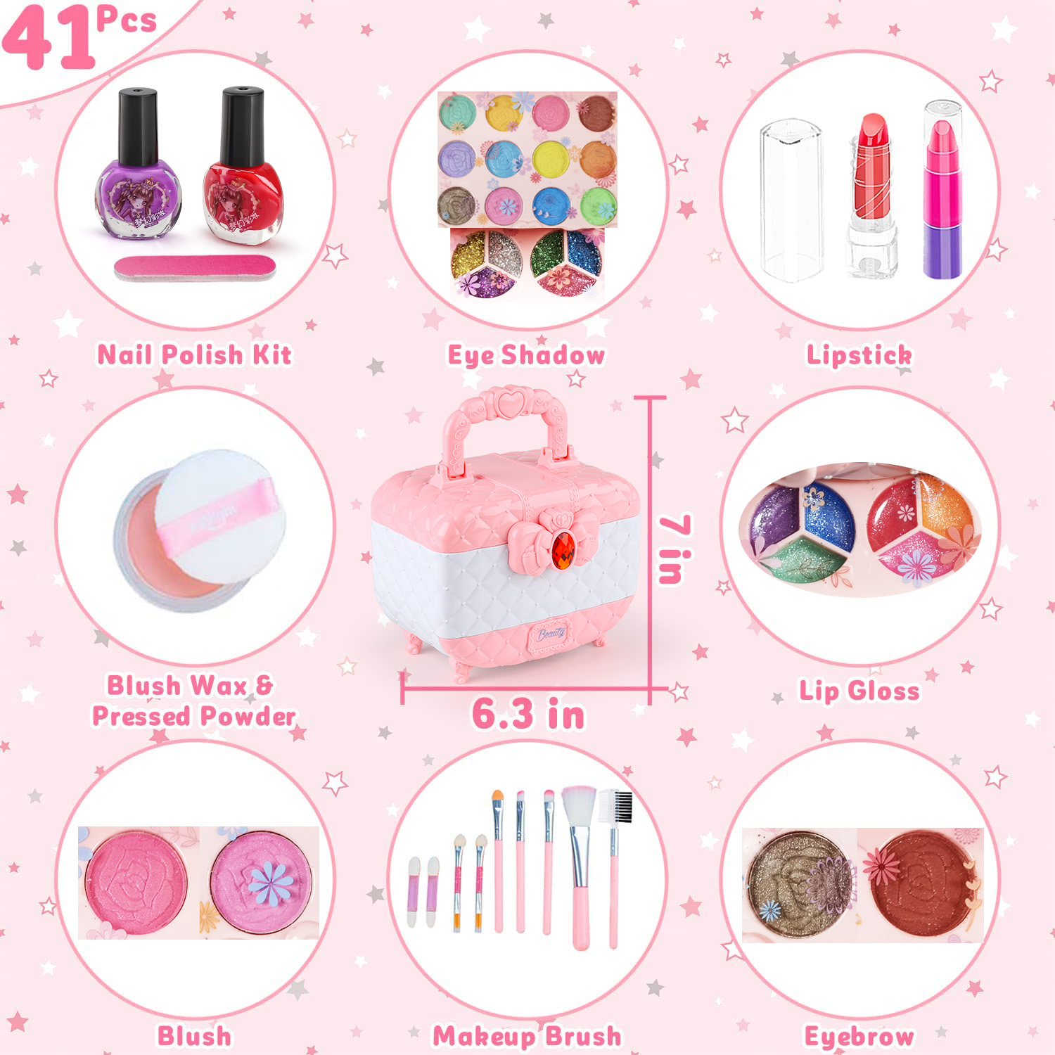 ชุดของเล่นแต่งหน้าสำหรับเด็กผู - Beauty Makeup Kit For Kids บทวิจารณ์และราคา