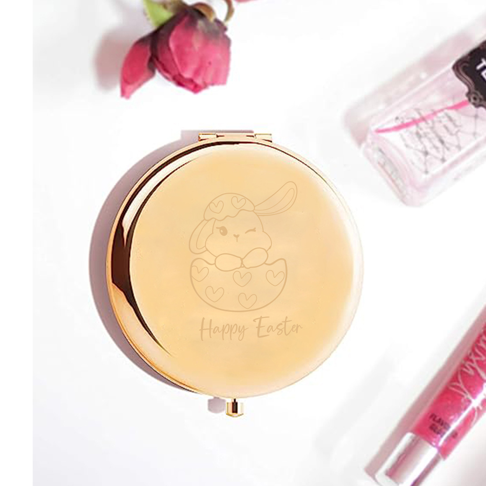 กระจกพกพาลายการ์ตูนกระต่ายน่าร - Beauty And Makeup บทวิจารณ์และราคา