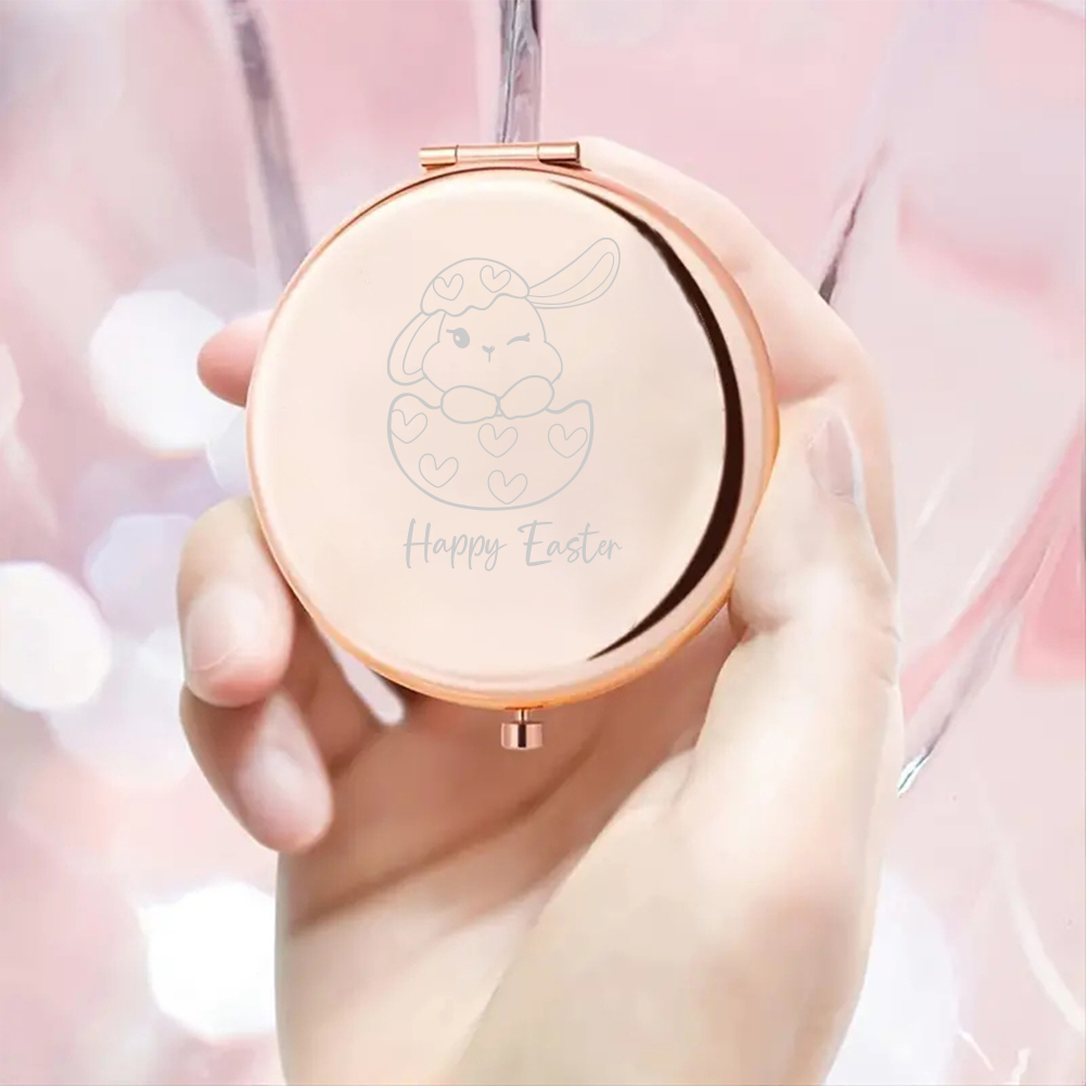 กระจกพกพาลายการ์ตูนกระต่ายน่าร - Beauty And Makeup บทวิจารณ์และราคา