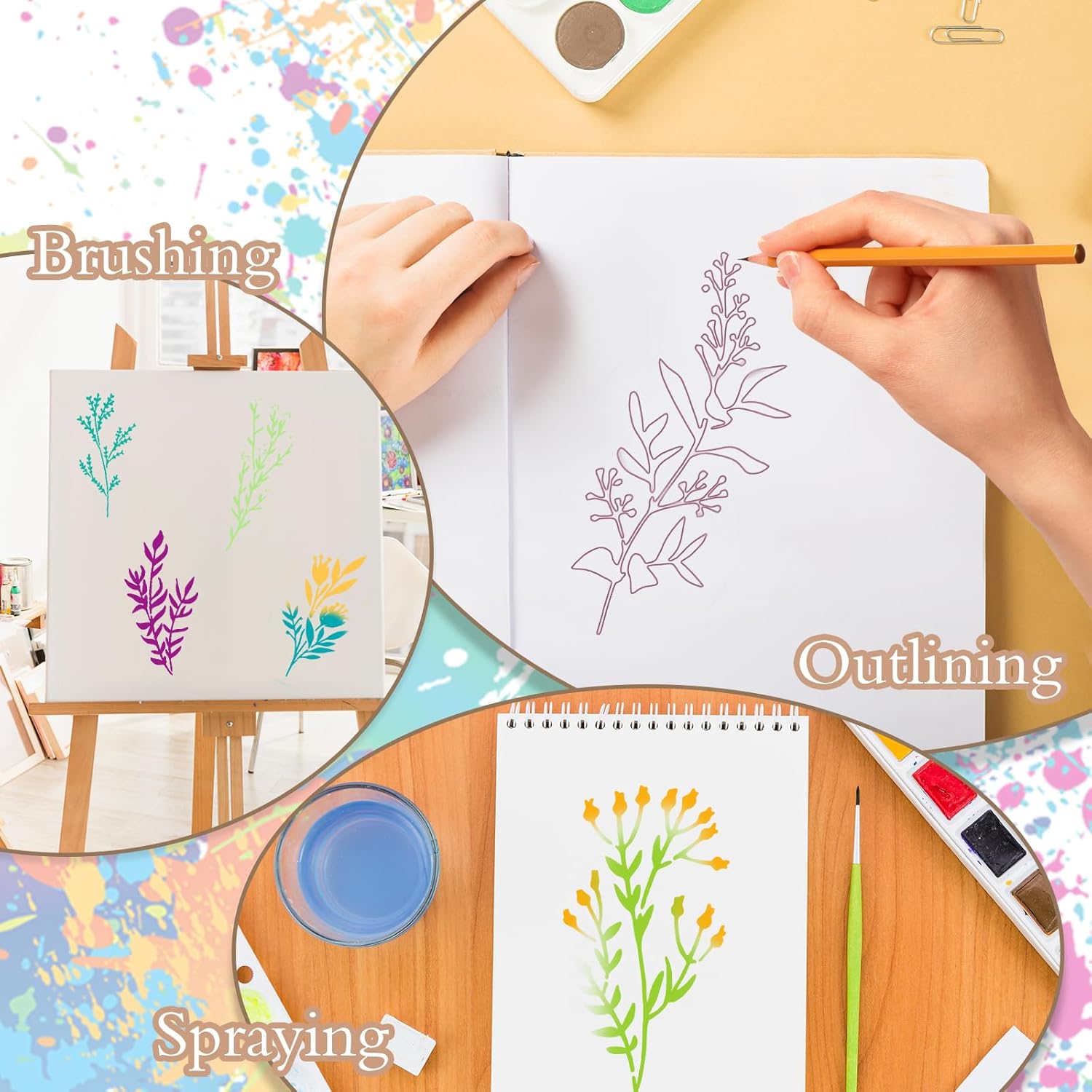 24 ชิ้น/เซ็ต Wildflower Stenci - Beauty Makeup Kit For Kids บทวิจารณ์และราคา