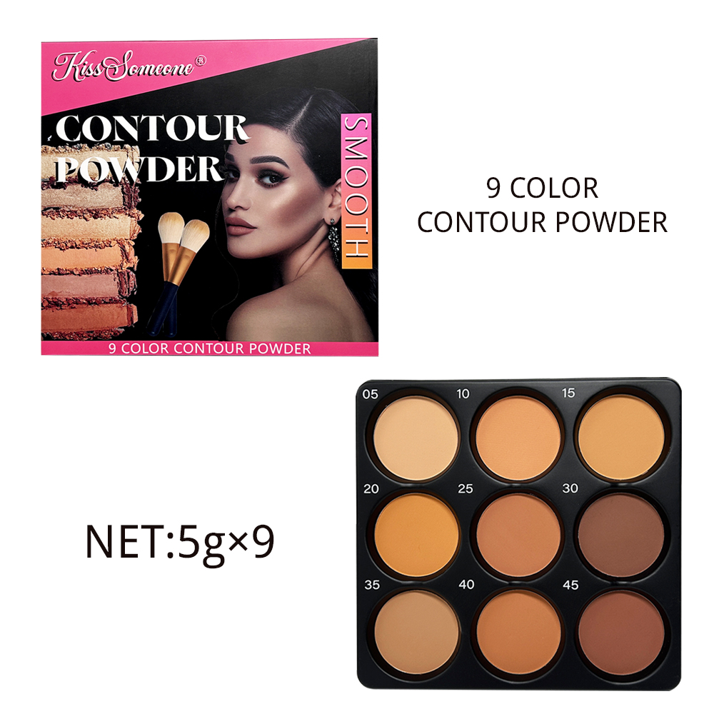 พาเลทท์คอนทัวร์แป้ง 9 สี, ชุดแ - Beauty Makeup Palette บทวิจารณ์และราคา
