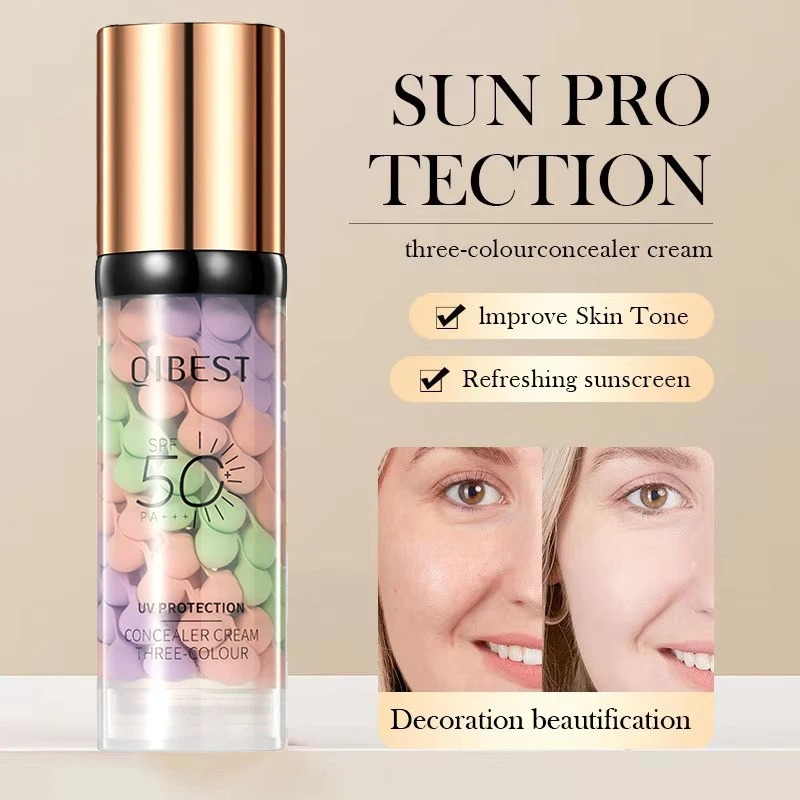 เฟซ เมคอัพ ไพรเมอร์ ไตร-คัลเลอ - Beauty Makeup Foundation บทวิจารณ์และราคา