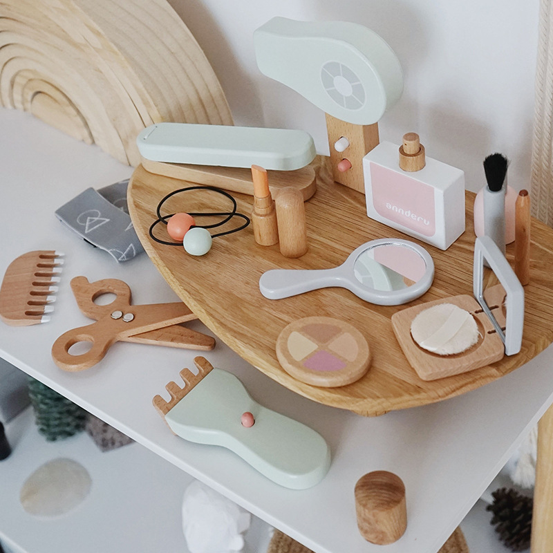 ชุดของเล่นแต่งหน้าจำลองไม้สำหร - Makeup Beauty House บทวิจารณ์และราคา