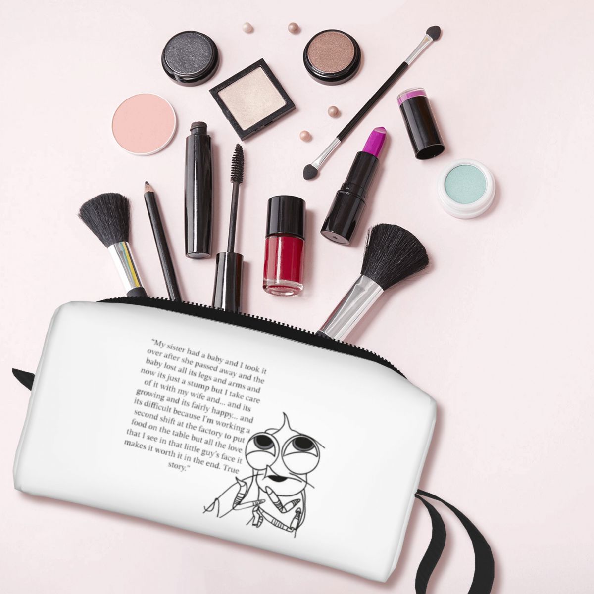 กระเป๋าเครื่องสำอาง Shark Tale - Beauty Of Makeup Quotes บทวิจารณ์และราคา