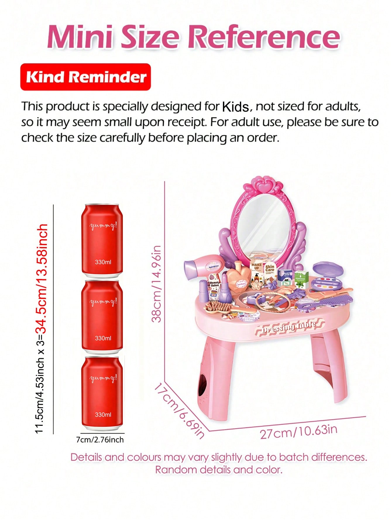 ชุดของเล่นโต๊ะเครื่องแป้งเจ้าห - Beauty Makeup Kit For Kids บทวิจารณ์และราคา