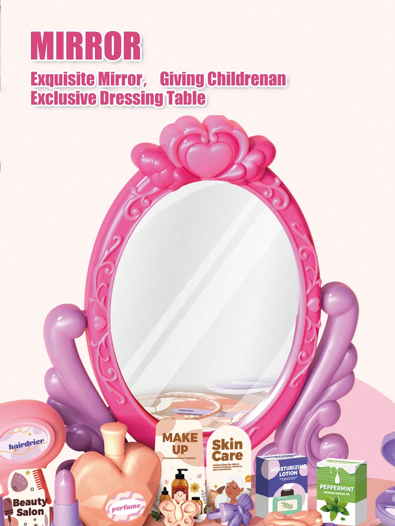 ชุดของเล่นโต๊ะเครื่องแป้งเจ้าห - Beauty Makeup Kit For Kids บทวิจารณ์และราคา