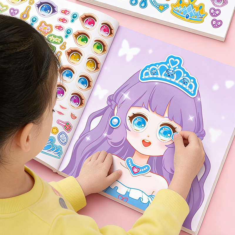 สติกเกอร์แต่งหน้าเจ้าหญิง สมุด - Beauty Makeup Games For Girls บทวิจารณ์และราคา