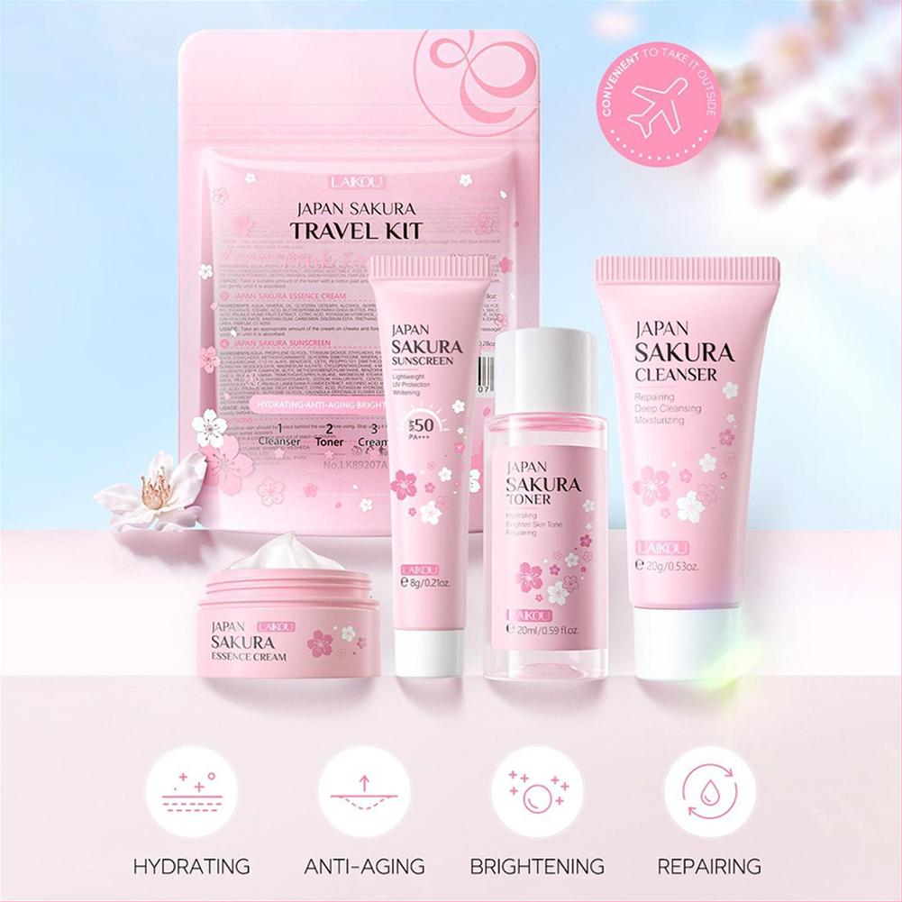 SAKURA Skin Care Set Facial Cl - Beauty And Makeup บทวิจารณ์และราคา