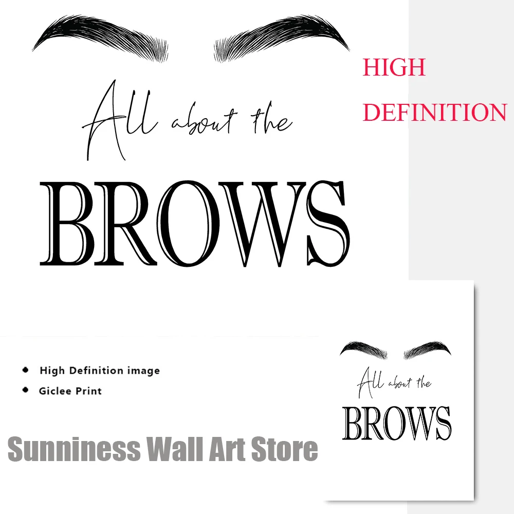 โปสเตอร์ศิลปะบนผนังสำหรับแต่งห - Beauty Of Makeup Quotes บทวิจารณ์และราคา