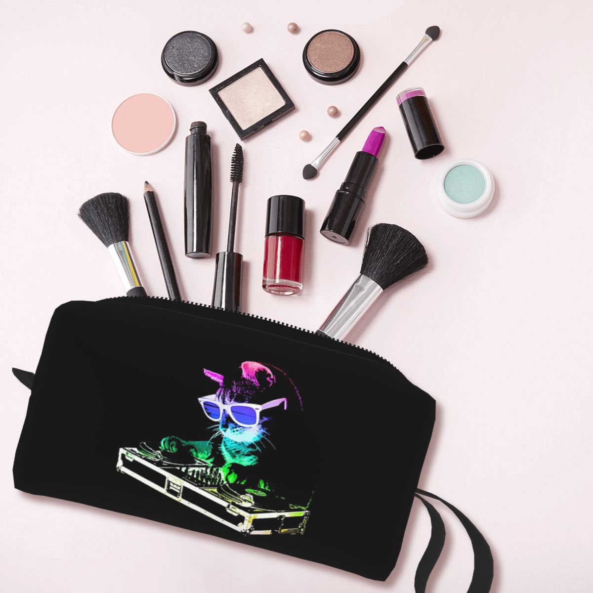 กระเป๋าเครื่องสำอางลายแมวเรนโบ - Makeup Beauty House บทวิจารณ์และราคา